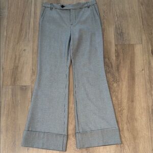 Anthropologie Maeve Mid-Waist Houndstooth Dress Pants